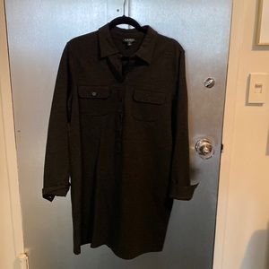 Lauren (Ralph Lauren) knit dress  dark grey shift